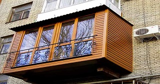 Внешняя отделка балкона Балашиха цена от 1053 руб. м/2.